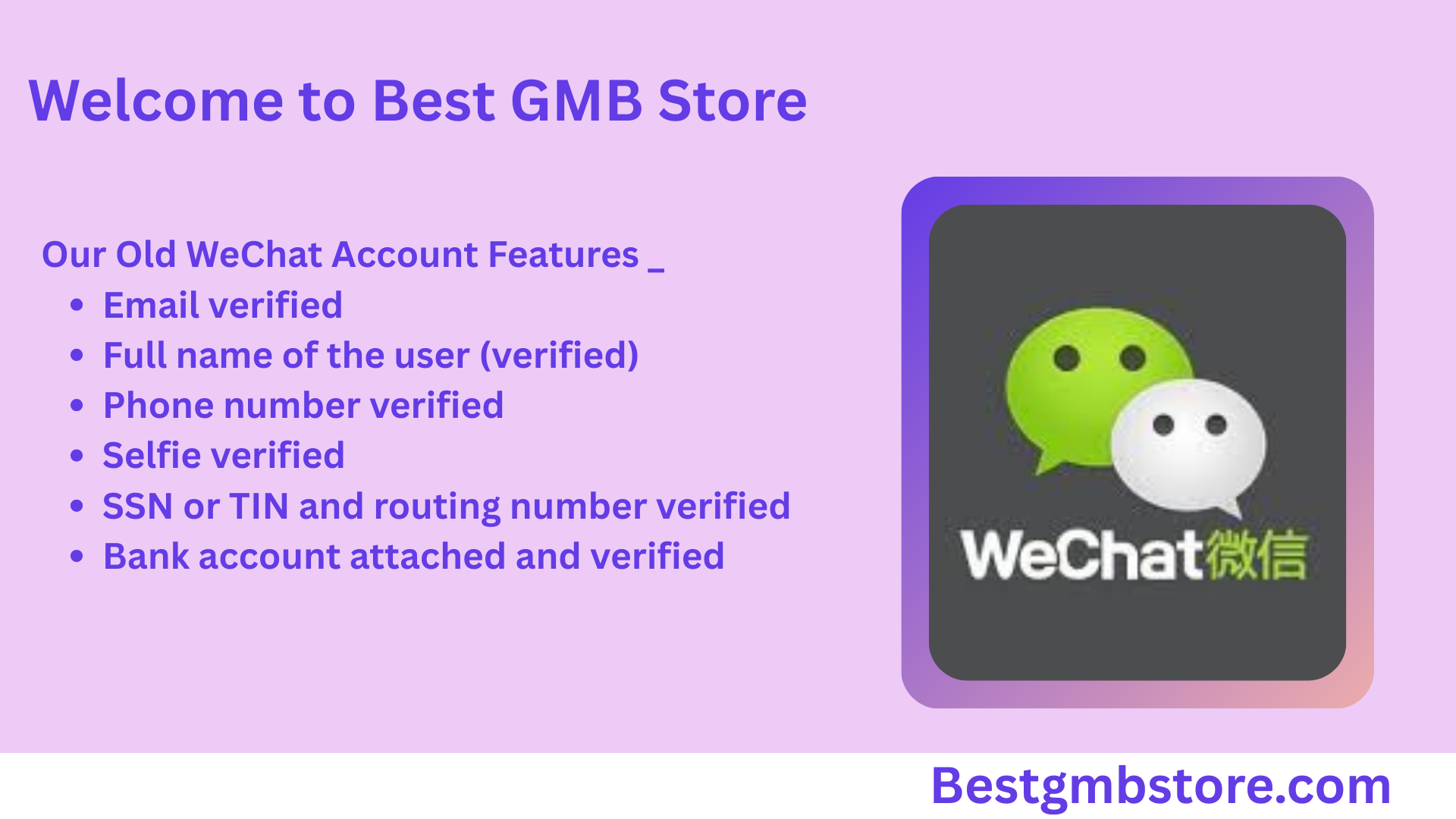 Buy Old Wechat Accounts